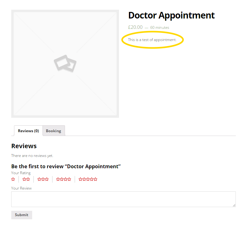 Description moved into the old form area